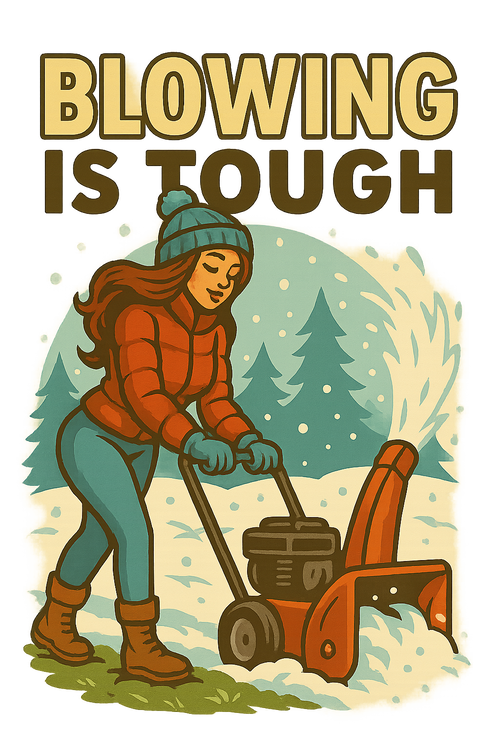 Blowing Is Tough – Snow Babe Vintage Tee